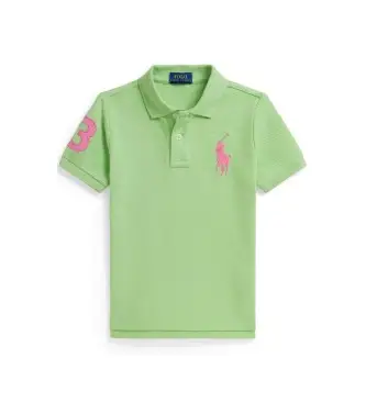 per ragazzo 322703635510 Polo in piqué di cotone con Big Pony verde (1 años = 93cm), Casual, Manica corta, moda per