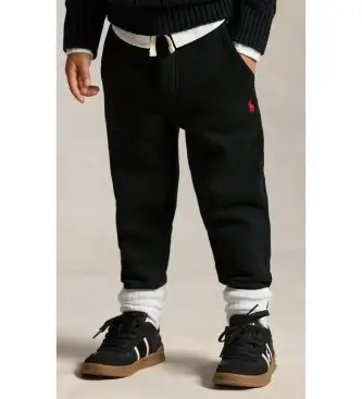 per ragazzo 322720897002 Pantaloni jogger neri (6años=117/123cm), Nero, Casual, Cotone, moda per bambini