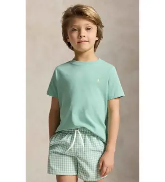 per ragazzo 322832904514 Maglietta in jersey di cotone verde (1 años = 93cm), Casual, Manica corta, Turchese, moda p