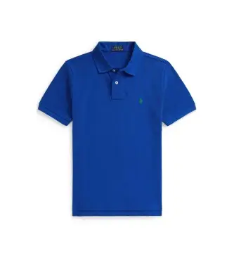 per ragazzo 323703632501 Polo in piqué di cotone blu Classic Fit (10/años = 150/161cm), Casual, Manica corta, moda per