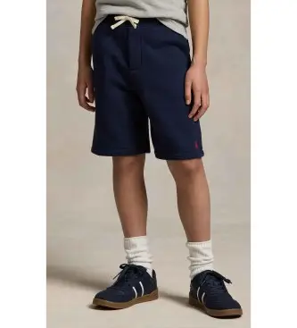 per ragazzo 323806003006 Pantaloncini in pile blu navy con coulisse (6/años = 136/138cm), Casual, Cotone, moda per bamb