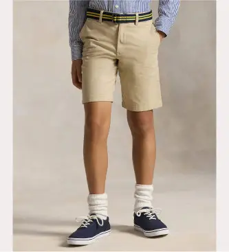 per ragazzo 323863960005 Pantaloncini aderenti Bedford marroni (10años=140/142cm), Marrone, Beige, Casual, Cotone, moda p