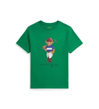 per ragazzo 323A96607001 Maglietta in cotone con Polo Bear verde (6/años = 136/138cm), Casual, Manica corta, moda per b