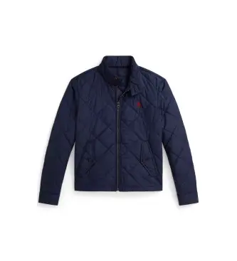 per ragazzo 323P02021001 Giacca imbottita con collo alto blu navy (6/años = 136/138cm), Casual, Polister riciclato, mod