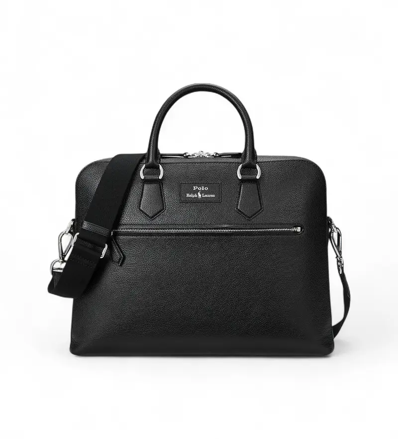 per uomo. 405962458001 Borsa da viaggio in pelle martellata nera (OSFA), Nero, Casual