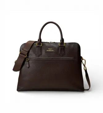 per uomo 405962458002 Borsa da viaggio in pelle martellata marrone (OSFA), Casual