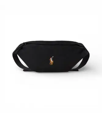 per uomo 405967605003 Marsupio in tela nera (OSFA), Nero, Casual, Cotone Multicolore