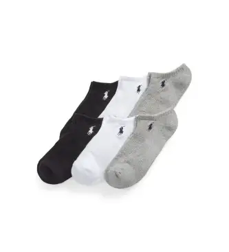 per uomo 449950143001 Set di 6 paia di calzini alla caviglia, neri, bianchi, grigi (OSFA), Nero, Bianco, Homewear, Grigio