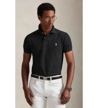 per uomo 710536856031 Polo nera in piqué slim fit (XS), Nero, Casual, Cotone, Manica corta