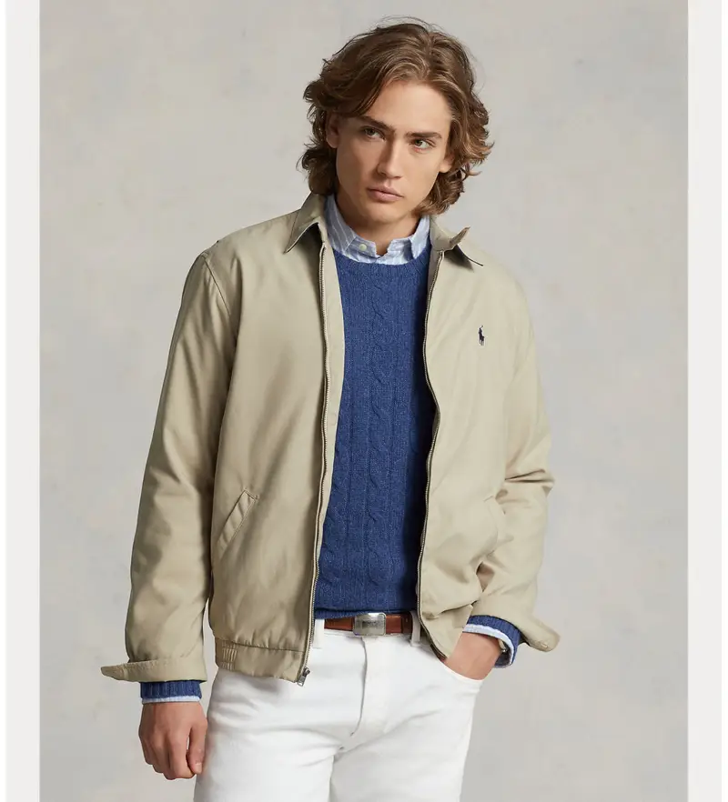 per uomo 710548506002 BI Giacca a vento beige Swing (S), Casual, Cotone, Poliestere