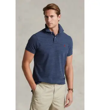per uomo 710548797012 Polo in piqué slim blu scuro (M), Casual, Cotone, Manica corta, Navy