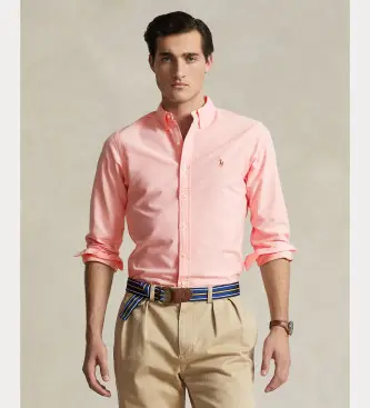 Polo Ralph Lauren Oxford Uomo Rosa 4235578
