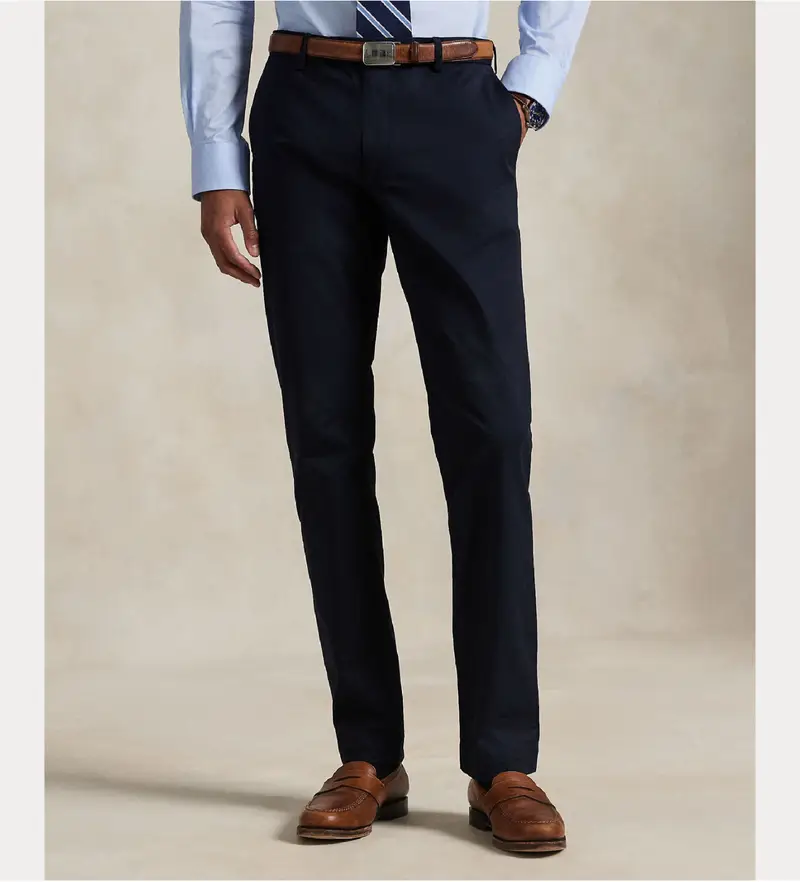 per uomo 710644988002 Pantaloni elasticizzati slim fit blu navy (33/32), Casual, Cotone