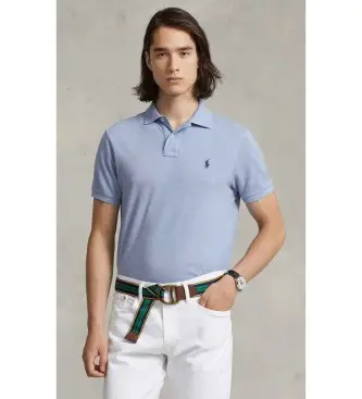 per uomo 710666998007 L'iconica polo in piqué blu (XS), Casual, Cotone, Manica corta