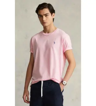 per uomo 710671438145 T-shirt rosa personalizzata slim fit in maglia (XS), Casual, Cotone, Manica corta