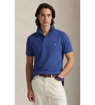 per uomo 710680784460 L'iconica polo in piqué blu (XS), Casual, Cotone, Manica corta