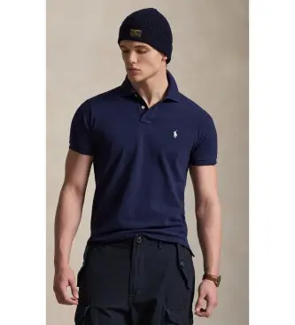 per uomo 710680784517 L'iconica polo in piqué blu navy (S), Casual, Cotone, Manica corta