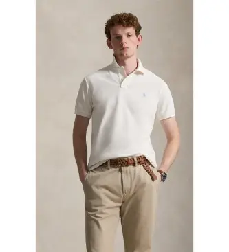 per uomo 710680784519 L'iconica polo in piqué bianco crema (S), Casual, Cotone, Manica corta