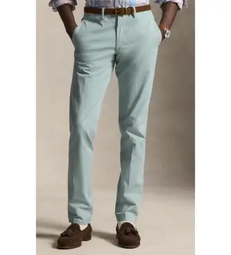 per uomo 710704176112 Pantaloni chino Bedford Stretch Slim Fit verde chiaro (28/32), Casual, Cotone, Classico