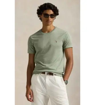 per uomo 710740727104 Maglietta personalizzata in morbido cotone verde slim (M), Casual, Manica corta