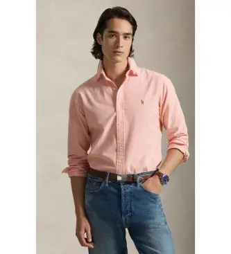 per uomo 710805562015 L'iconica camicia oxford color corallo (XS), Casual, Cotone, Classico, Manica lunga Multicolore