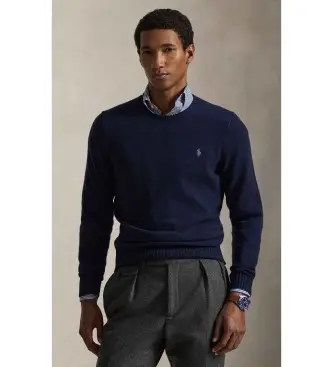 per uomo 710878292002 Maglione blu navy in lana e cashmere (L), Casual, Classico
