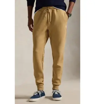 per uomo 710881518080 Pantaloni jogger marroni in maglia doppia (XS), Marrone, Casual, Cotone