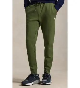 per uomo 710881518503 Pantaloni jogger in maglia doppia verde (S), Casual, Cotone