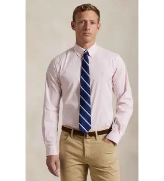 per uomo 710929346015 Camicia in popeline elasticizzato rosa su misura (S), Casual, Cotone, Classico, Manica lunga