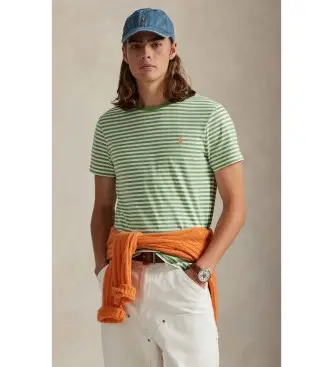 per uomo 710956828008 T-shirt verde personalizzata con stampa slim fit (XS), Casual, Cotone, Manica corta