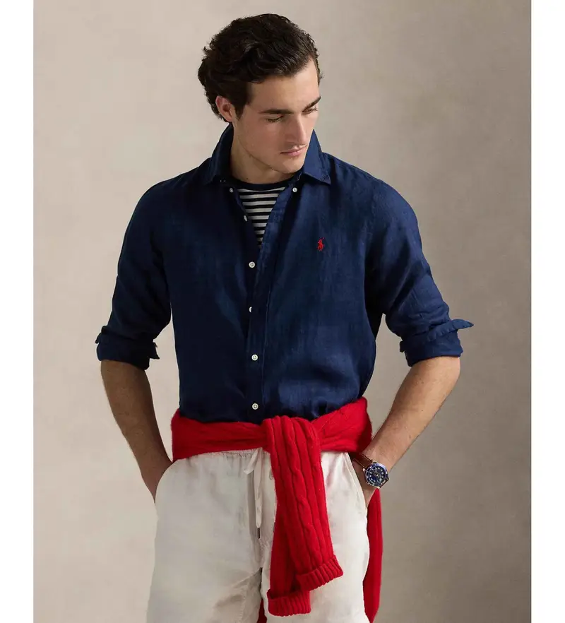 Polo Ralph Lauren Oxford Uomo Blu 4040554