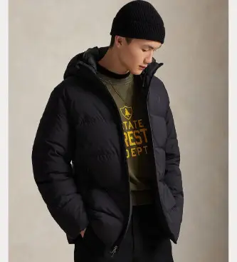 per uomo 710967773003 Cappotto trapuntato nero opaco (L), Casual, Poliestere