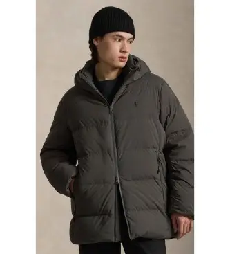 per uomo 710967773007 Cappotto trapuntato grigio opaco (M), Poliestere, All aperto, Polister riciclato