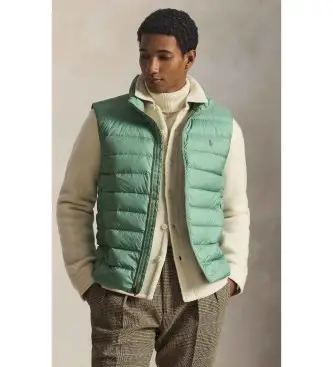per uomo 710967775010 Gilet verde pieghevole Colden (L), All aperto, Polister riciclato