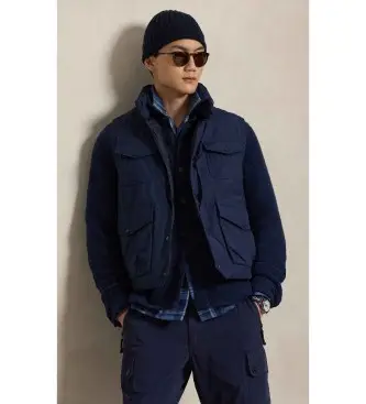 per uomo 710968140002 Gilet funzionale in piumino blu navy Elsdon (S), Casual, Cotone