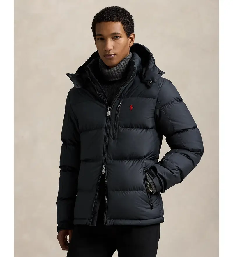 per uomo. 710968278001 piumino nero Gorham (S), Casual, Polister riciclato, Sostenibile