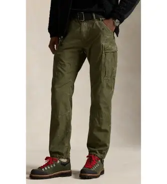 per uomo 710974518001 Pantaloni cargo in tela verde Classic Fit (30/30), Casual, Cotone