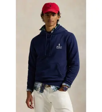 per uomo 710981137009 Felpa in pile con logo blu navy (S), Casual, Cotone