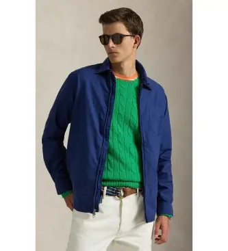 per uomo 710982224006 Camicia Oxford tinta in capo blu (S), Casual, Cotone, Manica lunga