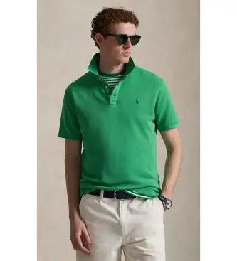 per uomo 710A12484002 Polo in maglia French Terry verde (M), Casual, Cotone, Manica corta