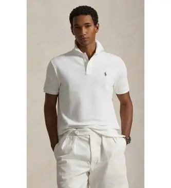 per uomo 710A12484005 Polo in maglia French Terry bianca (S), Bianco, Casual, Cotone, Manica corta