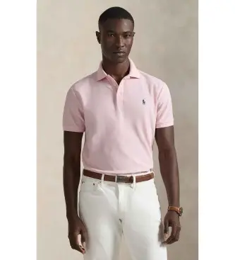 per uomo 710B13479001 Polo in piqué rosa personalizzata slim fit (XS), Casual, Cotone, Manica corta