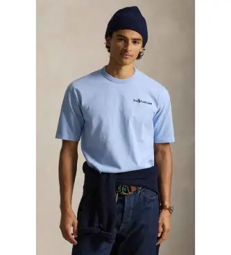 per uomo 710B13489002 T-shirt in jersey Relaxed Fit azzurro chiaro (L), Blu, Casual, Cotone, Manica corta