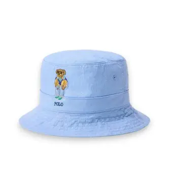 per uomo 710B14600001 Cappello da pescatore con Polo Bear blu (S/M), Casual, Lino