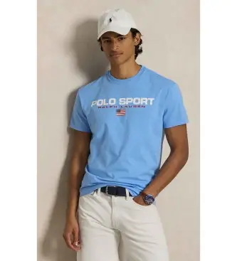 per uomo 710B14759003 T-shirt sportiva polo in maglia blu classica (S), Casual, Cotone, Manica corta