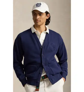 per uomo 710B16044001 Cardigan blu casual di Wimbledon (S), Navy