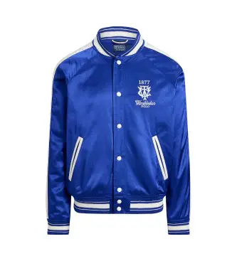 per uomo 710B16077001 Giacca blu satinata da Wimbledon (S), Casual, Cotone