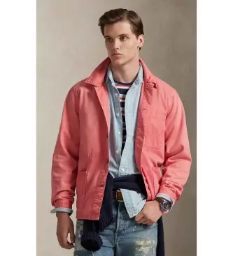 per uomo 710P03886001 Camicia chino rossa (S), Rosso, Casual, Cotone