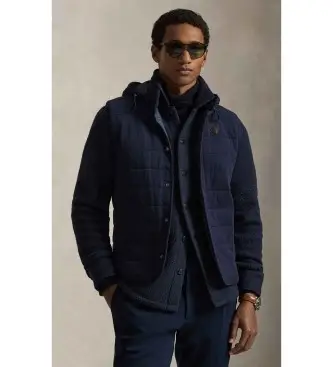 per uomo 710P04047001 Gilet in maglia trapuntata blu navy (XS), Casual, Cotone