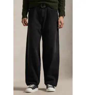 per uomo 710P04304001 Jeans Rivington Relaxed neri (32/30), Nero, Casual, Cotone, Denim